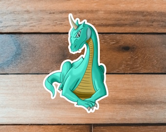 Dragon Sticker, Fantasy Decal, Animal Lover Gift