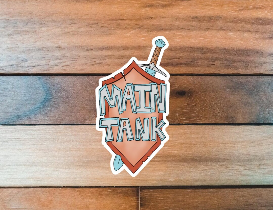 Message Sticker Tank Main Tank Sticker, Video Game Stickers, Tank Player, Role Play Decal ...