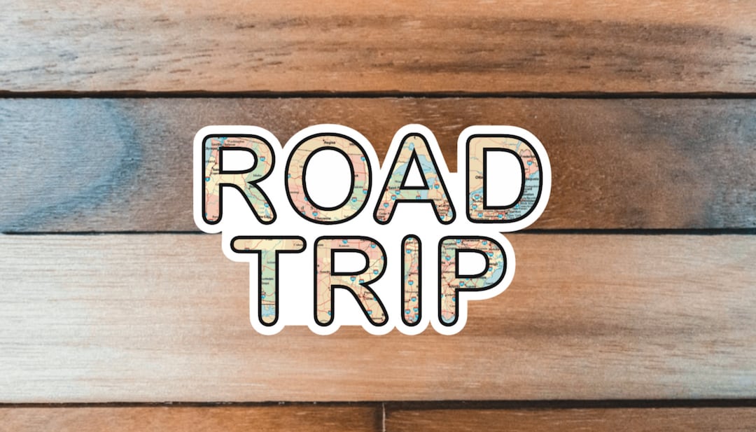 Road Trip Sticker, Travel Lover Decal, Adventure Wander Gift - Etsy