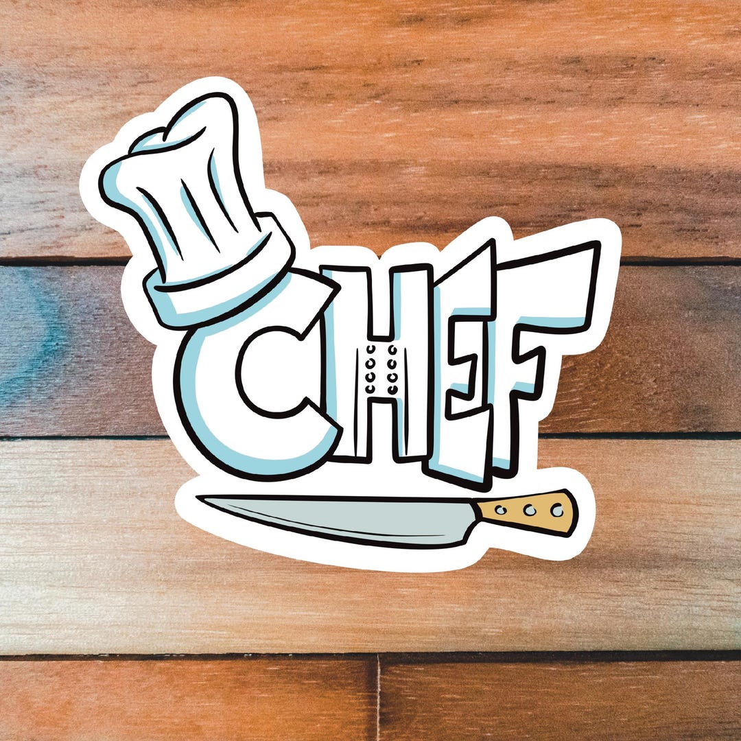 Chef Sticker, Chef Decal, Gift for Chef, Cooking Gift - Etsy