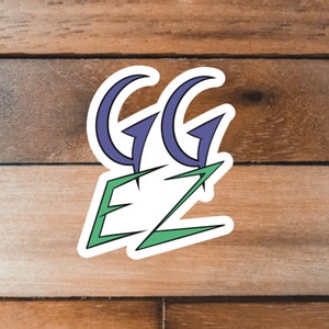 Video Game Stickers, GGEZ, Gift for Gamer, Gaming Decal