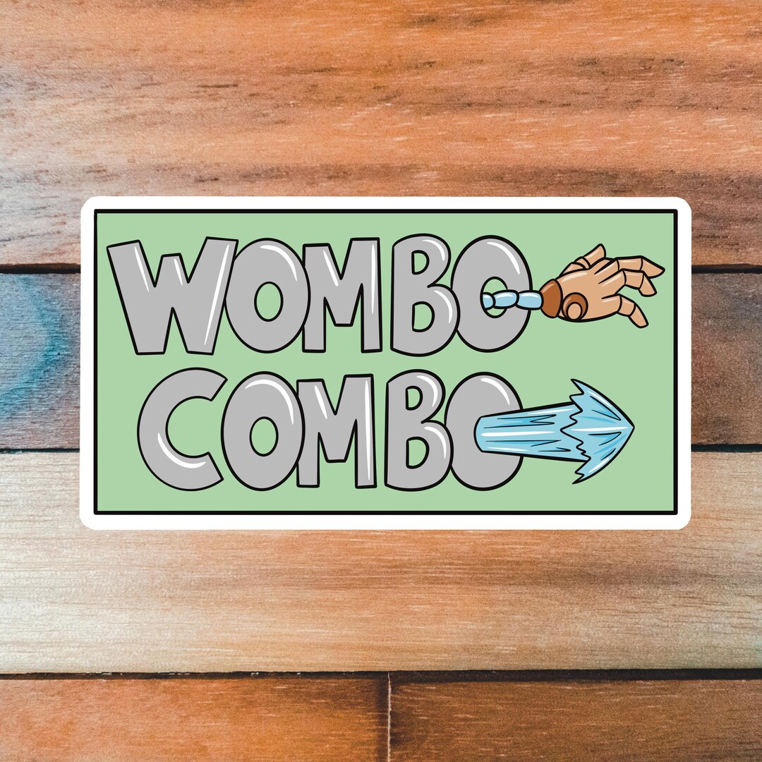 Wumbo Sticker Wombo Combo Sticker, Video Game Stickers, Gift for Gamer, Gaming ...