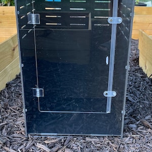 PVC Reptile Enclosure 12x12x18 Black