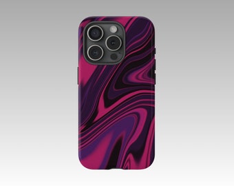 Pink/Purple Aura iPhone Case - Vibrant Gradient, Y2K Inspired, Custom Protective Clear Case by Y2KASE