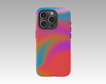 Aura Waves iPhone Case - Y2K Inspired, Mystical Energy Patterns, Custom Protective Clear Case by Y2KASE