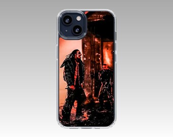 Playboi Carti and Kanye West Inspired iPhone Case - Black & Red Edition, Dynamic Duo Protective Cover by Y2KASE