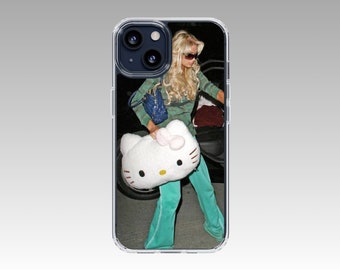 Paris Hilton x Pink Kitty iPhone Case - Custom Glam Case by Y2KASE