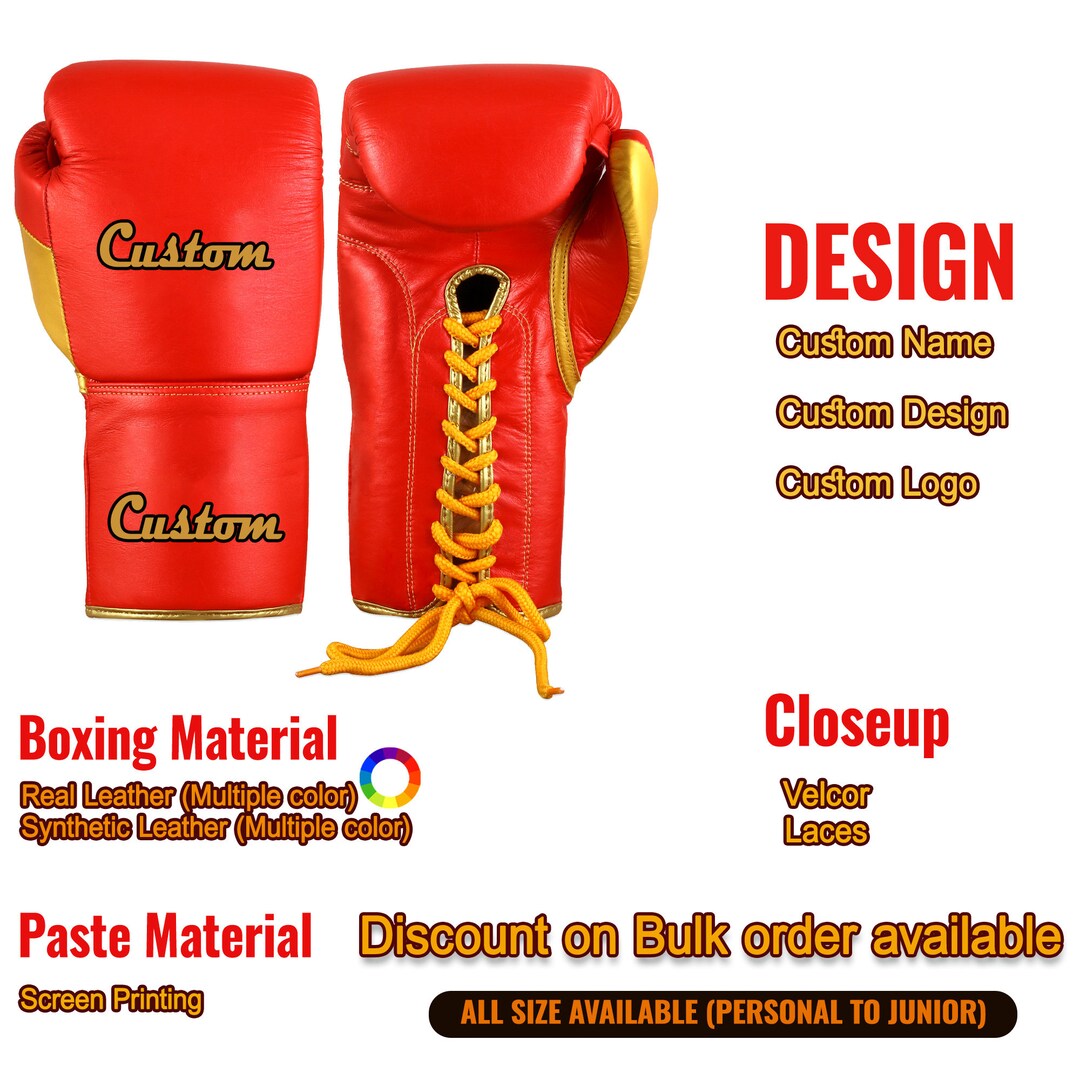 PROFESSIONAL Boxing Gloves/ Custom Boxing Gloves/ Adult/kids Etsy