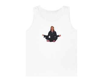 Britney Spears Meditate 1999 Unisex Tank Baby Tee - Y2K, vintage 2000's Tumblr Meditation 90's preppy esthétique gym workout school crop