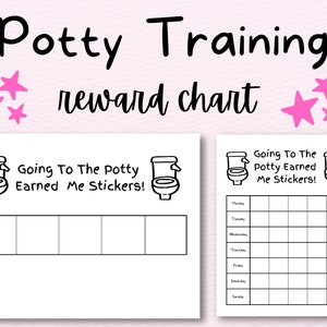 Potty Training Reward Chart, Potty Chart, Potty training chart, printable potty training chart, printable reward chart, toilet training