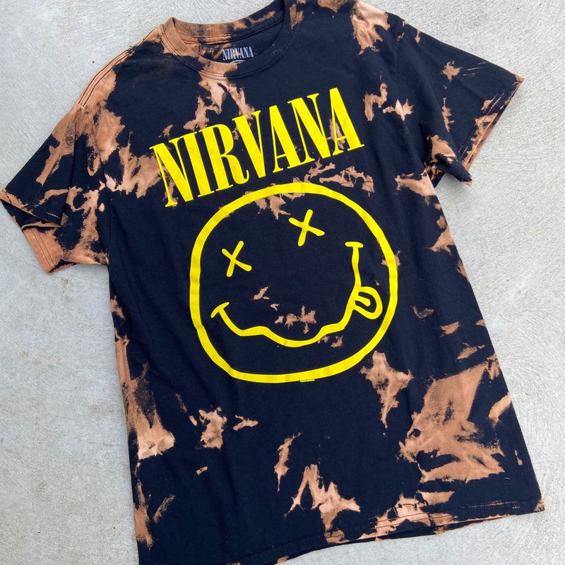 thumbnail image 2 of Nirvana T-Shirt Retro Rock Vintage Black - Nirvana T Shirt Price 2 of 9