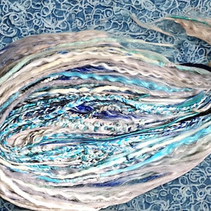 Aquamarin doppelendige Borte für temporäre Dreadlock Erweiterungen, Platin Teal Blau Zöpfe mit Perlen