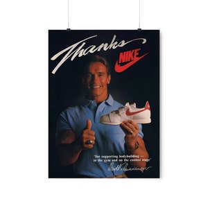 Vintage 1989 NIKE AIR CIRCUIT Shoes Poster Print Ad BASEBALL SOFTBALL 1980s  RARE
