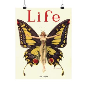 Life Poster: The Flapper Print, Wall Decor, Wall Art, Office Decor, Modern art, Poster Art, Custom Poster, Home Art