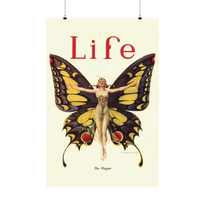 The Flapper Art Deco Poster: 1920s Fashion Print image 6