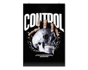 Control Skull Puppet Art Print: Thought-Provoking Surreal Decor