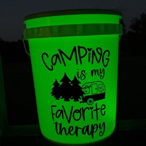 Personalized Campsite Bucket Decor // Camping Bucket // Camping