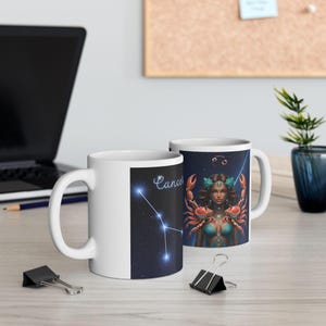 Celestial Cancer Zodiac Mug: Astrology Coffee Cup
