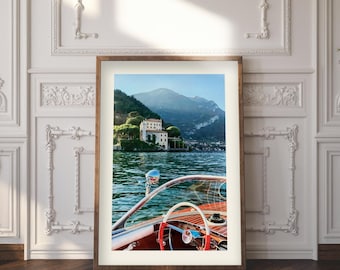 La Dolce Vita Old Money Printable Wall Art, Lake Como Travel Photo, Instant Download, Living Room, 16x20