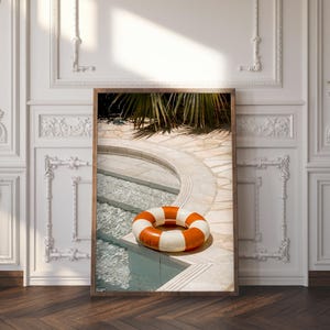 Poolside Oasis Old Money Printable Wall Art, Miami Pool Club Photo, Instant Download, Lounge Decor, 16x20