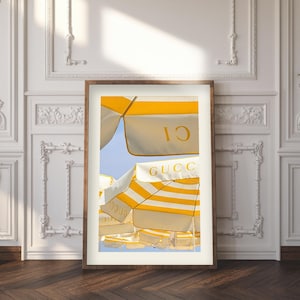 Arte mural imprimible Soleil d'Or Old Money, foto del atardecer en la Riviera Dorada, descarga instantánea, brillo en el dormitorio, 16 x 20