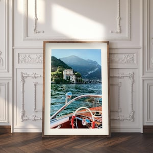 Impresión en papel de lujo LaDolceVita, foto de viaje al lago de Como, Giclée mate, 16 x 20, lista para enmarcar