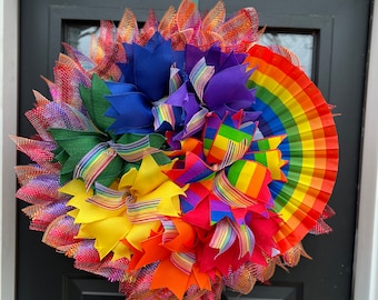 Rainbow Pride Wreath