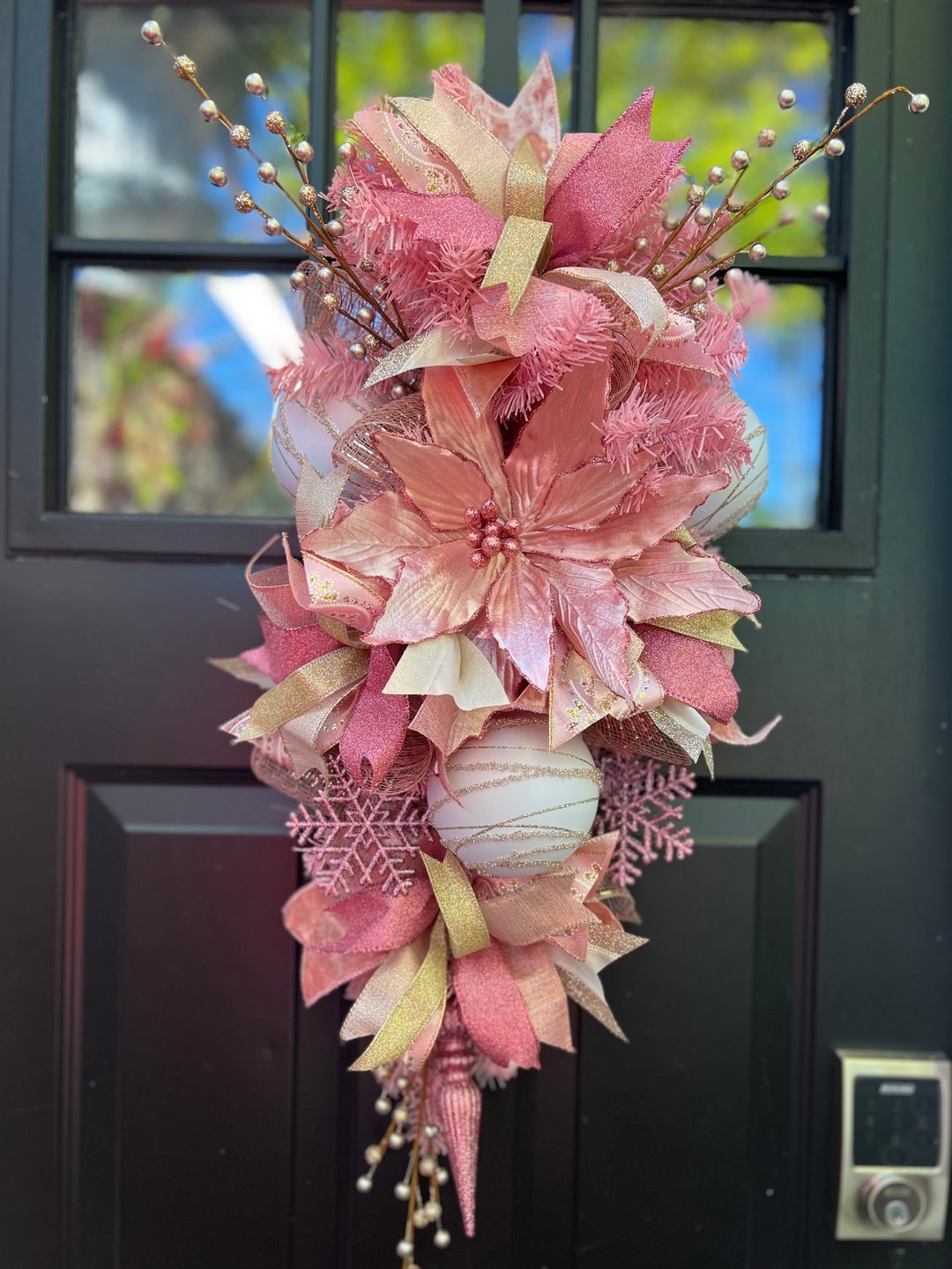 Champagne Pink Christmas Swag - Etsy