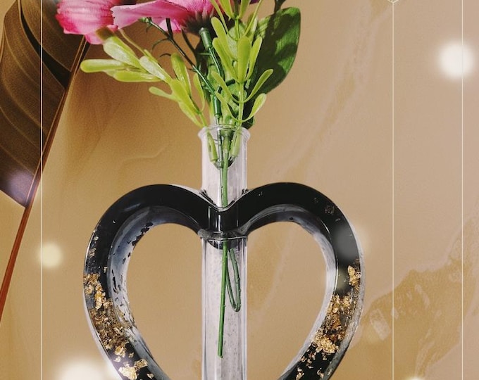 Hydroponic Vase, Plant Propagation Station, Heart Vase, Valentine's Day, Nordic, Scandi Style,  Home Decor, Test Tube Vase, Modern, Bud Vase