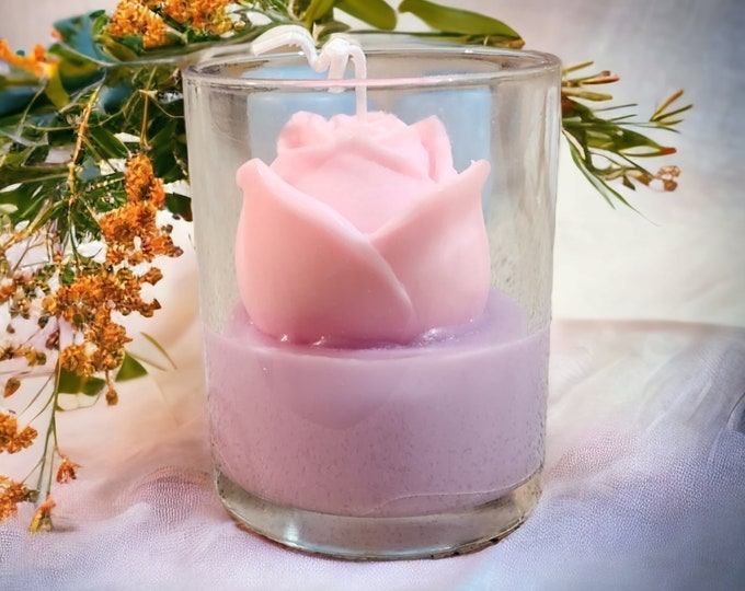 Rose Candle, Scented, Flower Candle, Wedding decor, Bridal Party decor, Baby Shower Decore, Housewarming Gift, Bulk and Wholesale Package