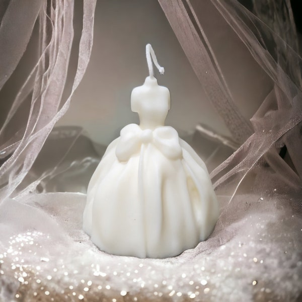 Bridal Dress Scented Candle , Wedding Gown