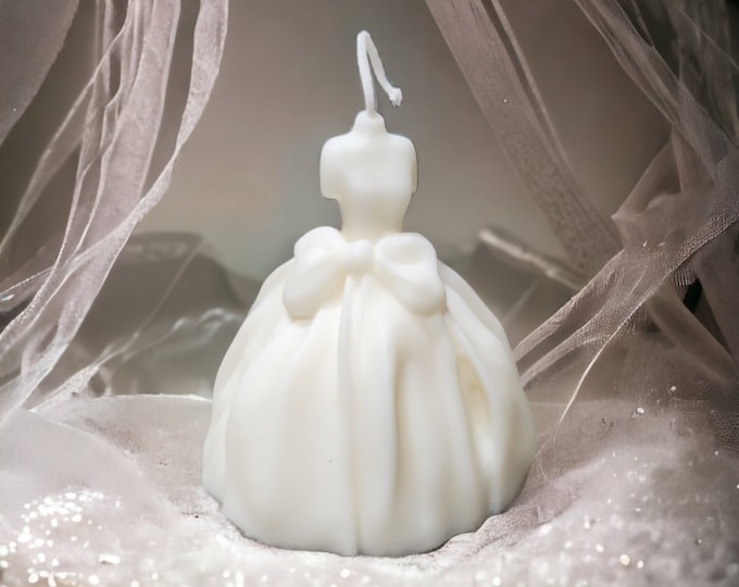 Bridal Dress Scented Candle , Wedding Gown