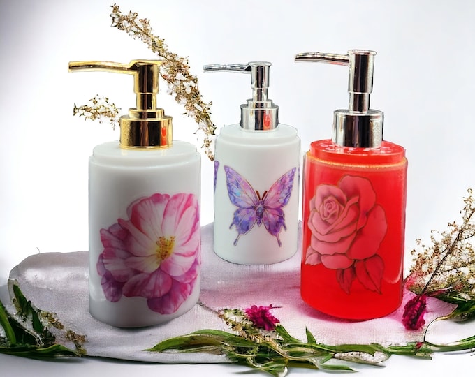 Hand Made Soap Dispenser,  Lotion Dispenser, Soap Dish Dispenser, Home Decor,  Bathroom Decor, Kitchen Decor, Shampoo Conditioner Dispenser