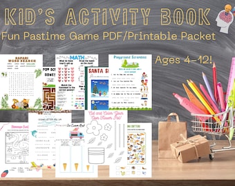 Kid's Interactive Activity Book, Educational Busy Book, Kid's Coloring Book, Math Games, Solving Games, Baby and Toddler Book, Kindergarten