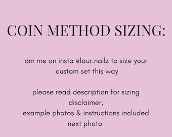 coin method sizing