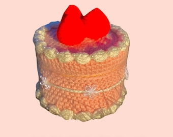 Crochet Cake - Trinket Box