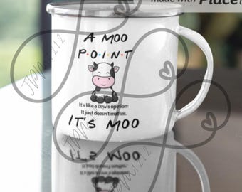 Moo Point 12 oz Mug PNG Sublimation