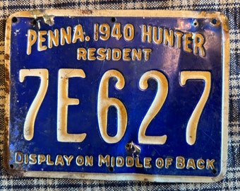 Vieux Badge De Permis De Pêche Résident Pennsylvanie 1956 – Vintage USA