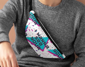 I Wanna See Your | Retro 80s Pattern | Fanny Pack