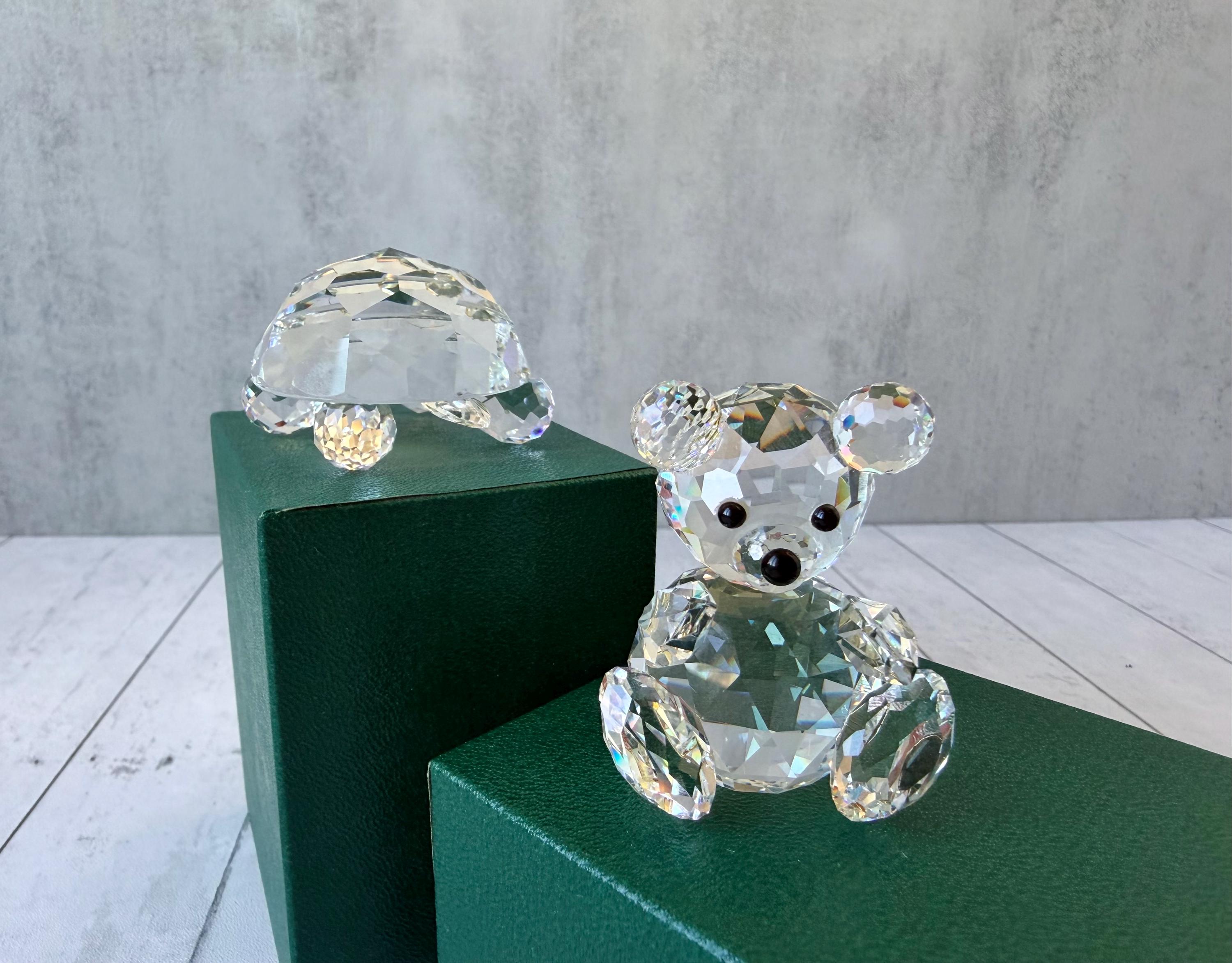 Swarovski Crystal Bear Figurine - Etsy