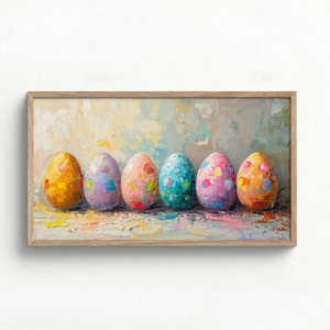 Easter Samsung Frame Tv Art, Digital Easter Egg Painting Download, Colorful Spring Springtime Decor, 4k Artwork, Lg Tv