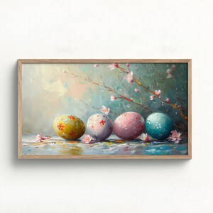 Easter Samsung Frame Tv Art, Digital Easter Egg Painting Download, Colorful Spring Springtime Decor, 4k Artwork, Lg Tv