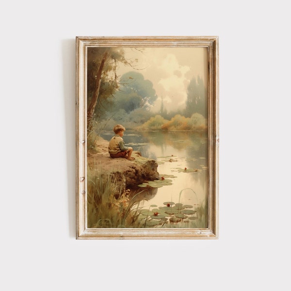 Little Boy Wall Art Etsy