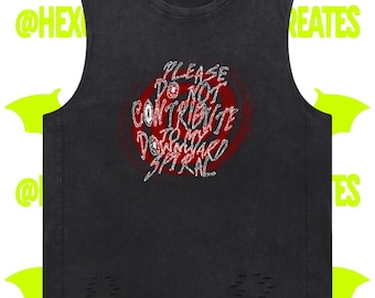 Abwärtsspirale Grafik T-Shirt, Emo Mental Gesundheit Humor Shirt, alternative Streetwear