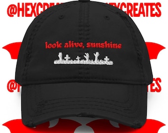 Look Alive Sunshine Mystic Romance Friedhof Kappe - Gothic Baseballmütze