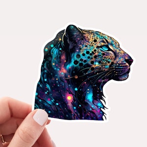 Magical Leopard Sticker, Leopard Sticker, Spirit Animal Sticker, Witchy Sticker, Magical Sticker, Pretty Sticker, Aesthetic Sticker, Jaguar