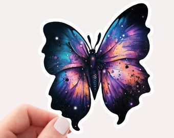 Galaxy Butterfly Sticker Decal, Laptop Vinyl Sticker, Sticker/Decal for Laptop, Colorful Butterfly Sticker/Decal, Butterfly Sticker, Galaxy