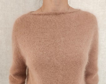 Knitting Pattern / Elegance Sweater / Easy to knit top down pattern