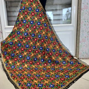 Multicolor Phoolkari Dupatta image 1
