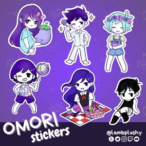 OMORi plushies cute art design  Sticker for Sale by Closiveuwu